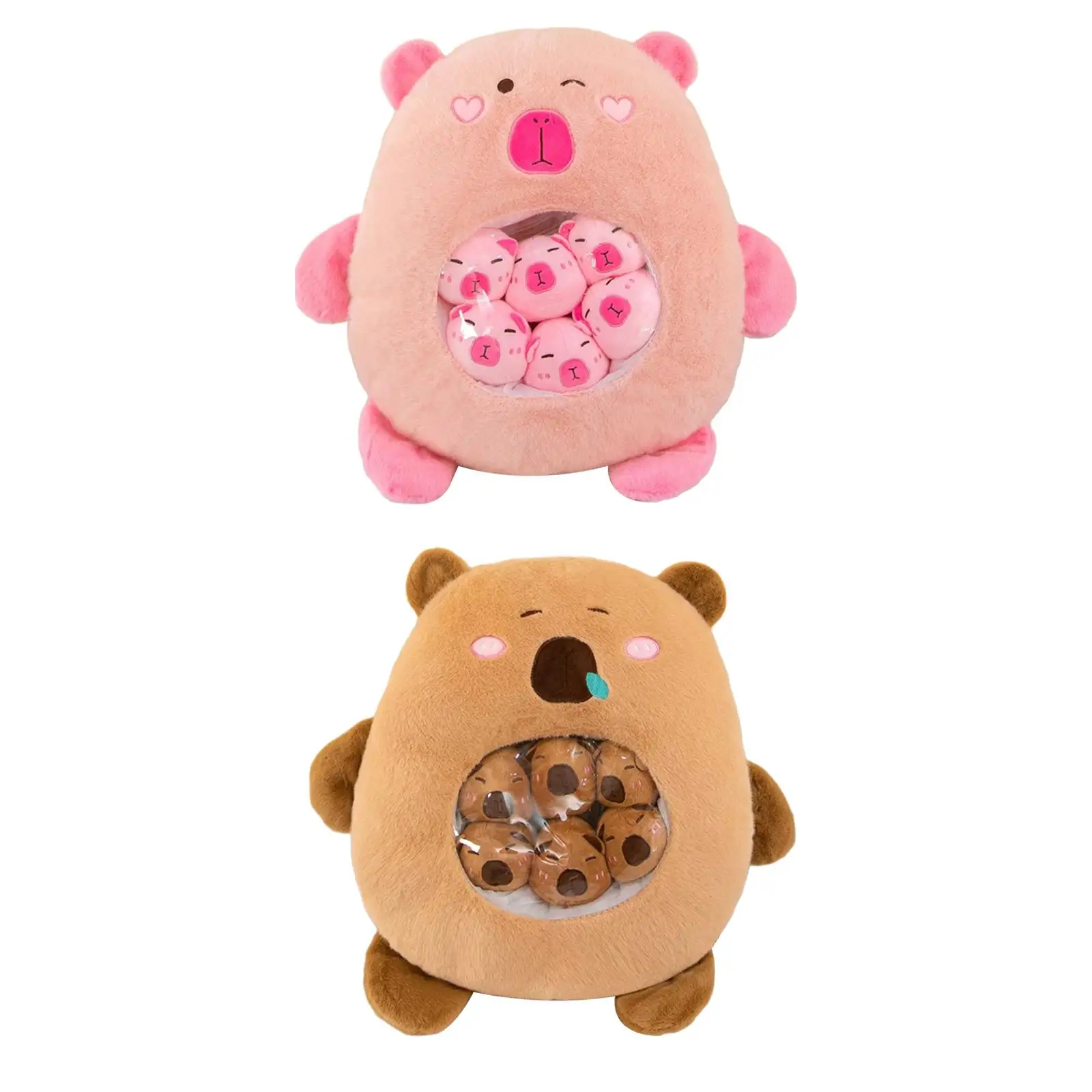 Capibara peluche abbracciabile confortevole fai da te da collezione cartone animato bambola animale rimovibile per adolescenti ragazzi ragazze adulti regali bambini