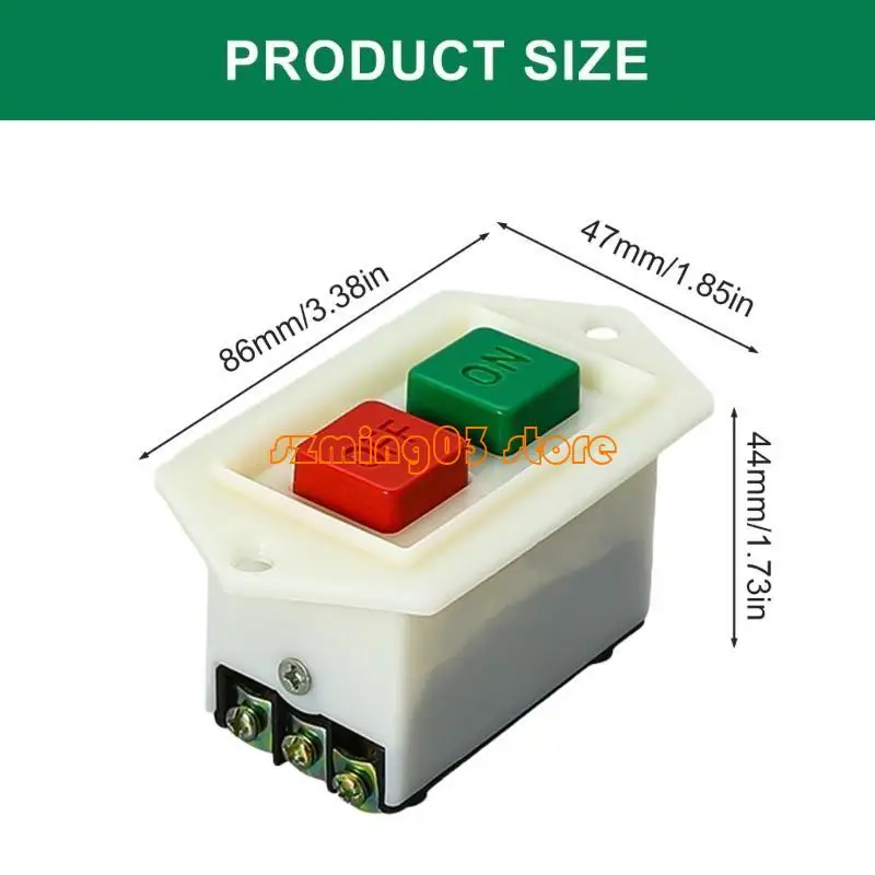 H9EC Industrial Start STIPLE SWATES 380V مع مفاتيح تركيب زر القفل القابلة للتنظيف سهلة الاستخدام لأداة وآلات الطاقة
