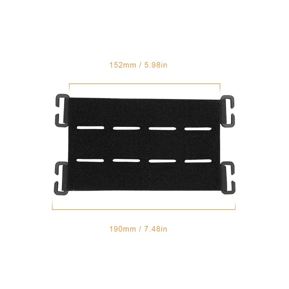 DIZETION Nylon Taktische Patches Board Molles Patches Panel Display Halter für Rucksack Jagd Mini Patches Board Streifen – Detail 8