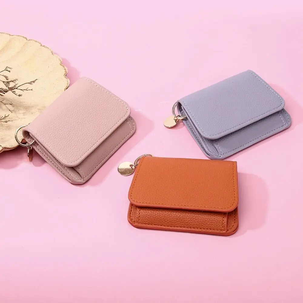 

Fashion Design Korean Style Women Wallet Short Clutch Purse Card Bag Multi Slot Zipper Coin Pouch Card Storage Bag