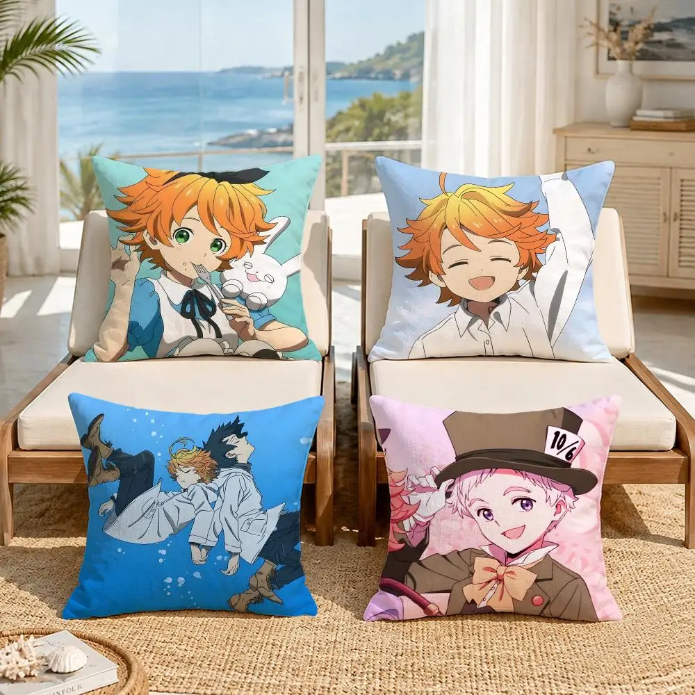 The Promised NeverlandS Cushion Cover Soft Pillow Cover Two‑Side Printing Throw Pillow Case for Sofa Pillowcase Home Decoration