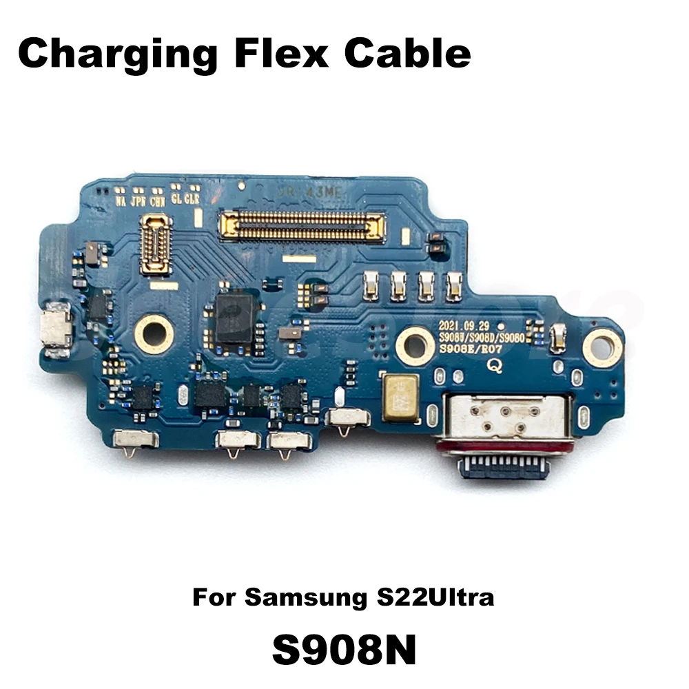 Charging Port Dock Board Flex For Samsung S23 S22 S21 S20 Plus Ultra S908N G991N Korean Version USB Connector Dock Charger Cable