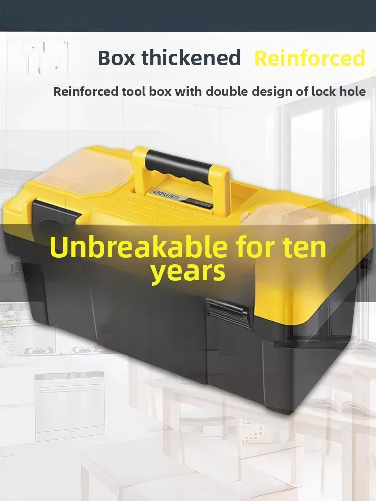 

Toolbox Home Storage Box Multifunctional Repair Electrician Set Plastic Storage Hardware Portable Car Bag