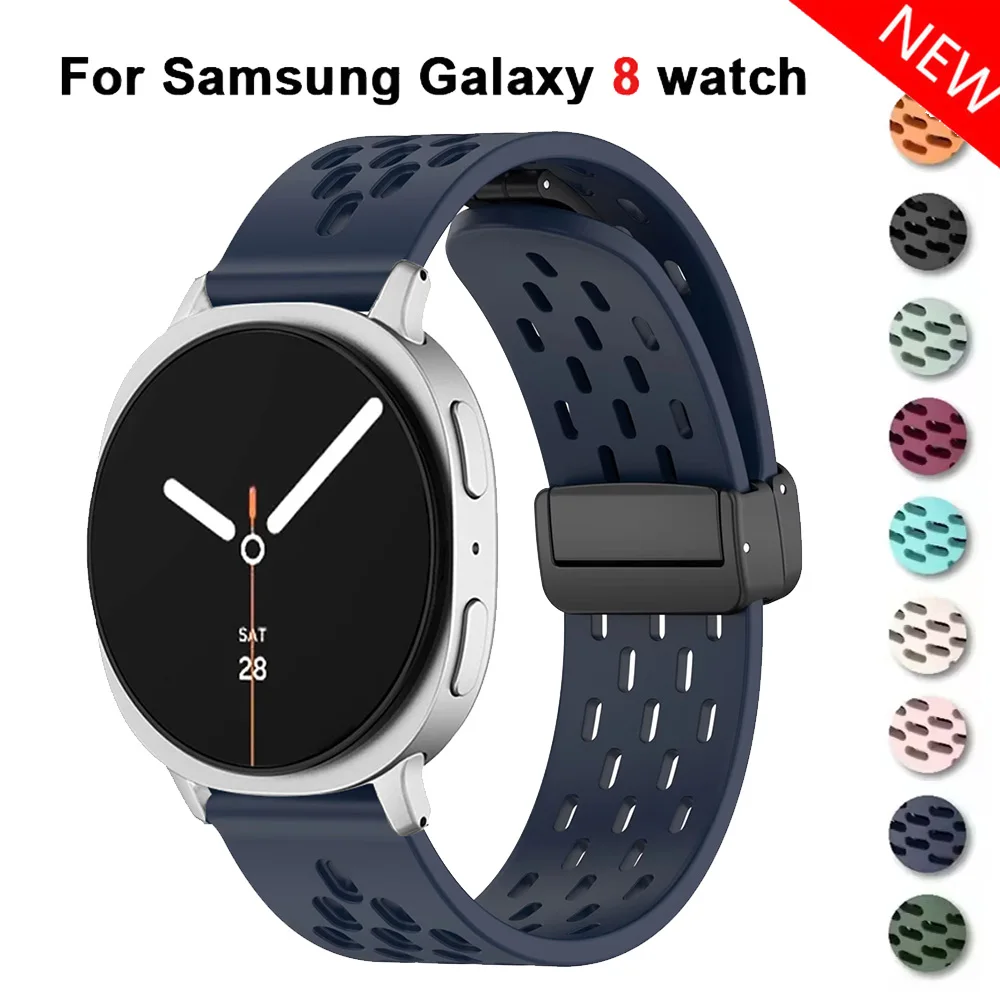 Magnetisches Handgelenk für Samsung Galaxy Watch 8 Armband 44 mm 40 mm 8 Classic 46 mm Bellt Silikon-Sportarmband Correa Galaxy Watch8 Band
