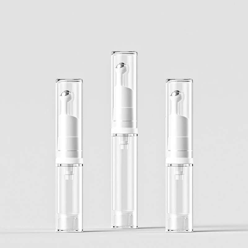 فارغة إعادة الملء العين كريم زجاجات الأسطوانة مع الكرة الصلب ، حاوية تخزين مستحضرات التجميل ، مصل ، زجاجة محلول ، من الضروري النفط ، 5 مللي ، 10 مللي