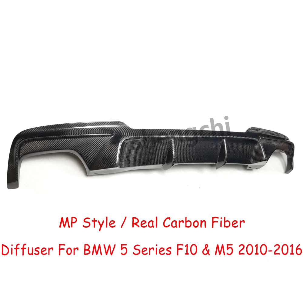 F10 MP Style Carbon Fiber Rear Diffuser For BMW 5 Series F10 M Tech 520i 523i 528i 530i 535i M5 Rear Bumper Diffuser 2010-2016