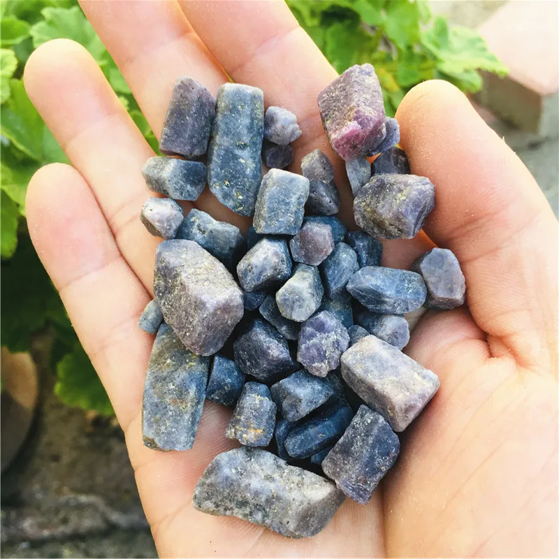 1000g  Rare natural stones and minerals blue corundum rough Sapphire raw gemstone specimen