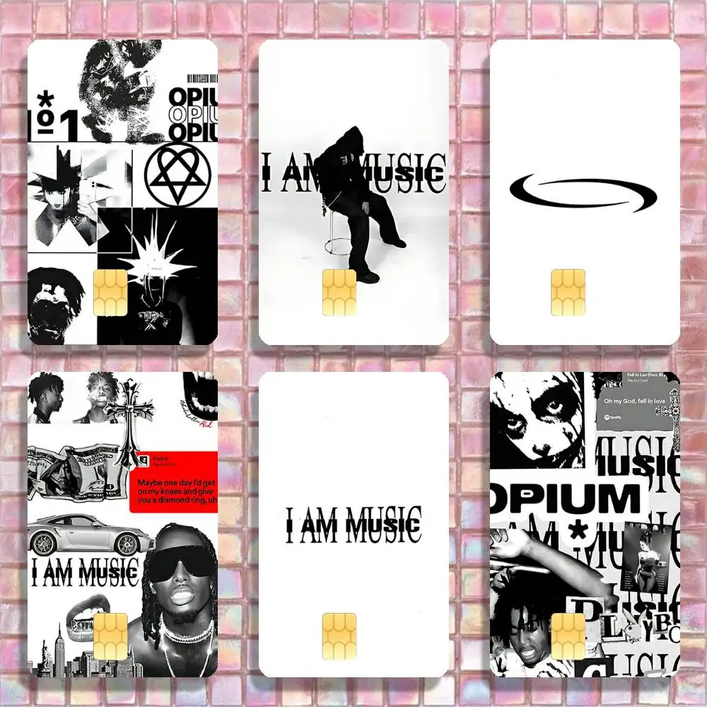I m Music P-Playboi C-Carti Stickers Credit Visa Debit Bank Charge Card Bus Metro Waterproof Sticker Decal Decoration