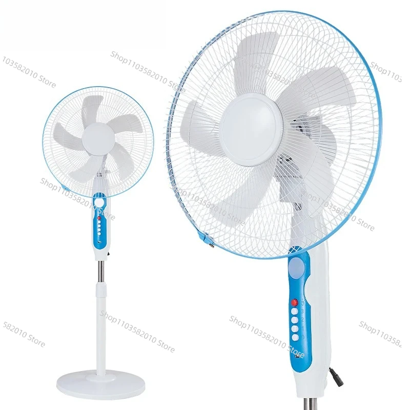 High-quality household electric oscillating fan with USB port 16-inch 12W 15w rechargeable solar fan