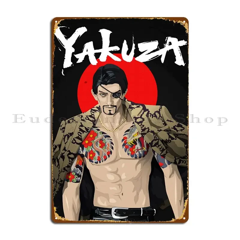 Yakuza Metal Sign Party Plates Bar Customized Club Wall Decor Tin Sign Poster