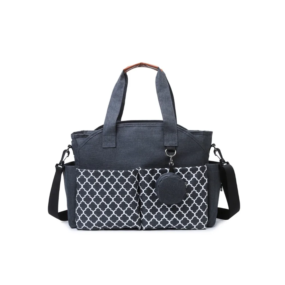 

Large Capacity Baby Diaper Bag Wear-resistant Multi-compartment Mom Stroller Bag Waterproof Adjustable Shoulder Strap