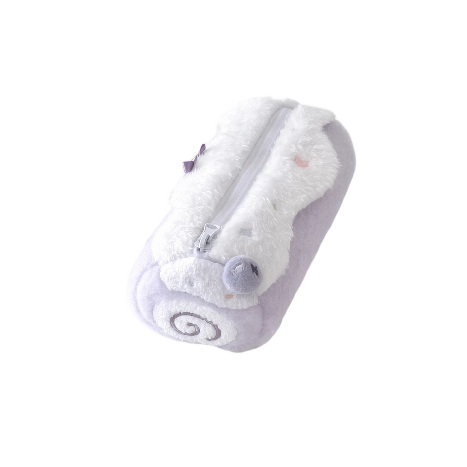 Cute Sweet Roll Pencil Case Kawaii Plush Pencil Box Large Capacity Stationery Organizer School Kids Girls Gift Stationery 2026