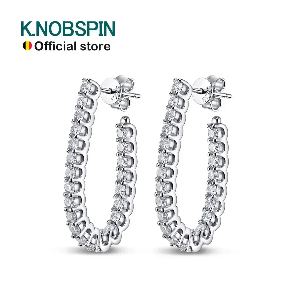 

New All Moissanite Earrings for Women Wedding Party Luxury Earring Jewelry s925 Sterling Sliver Plated 18k Gold Ear Stud