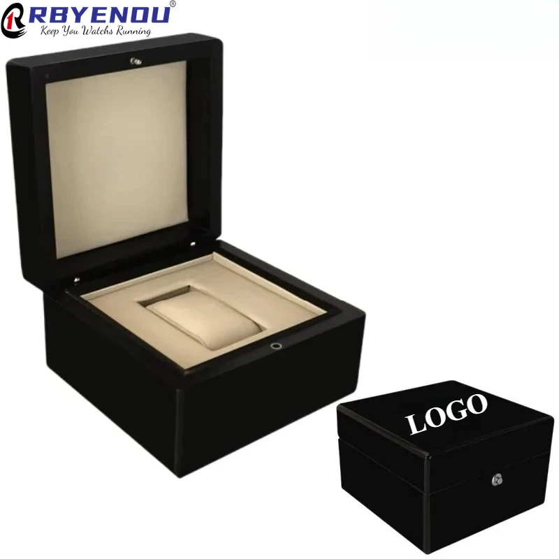 

Высококачественная подарочная коробка, краска для выпечки, поверхность, настраиваемый логотип, органайзер для часов, роскошный подарок, деревянная упаковка, футляр для часов, брендинг OEM