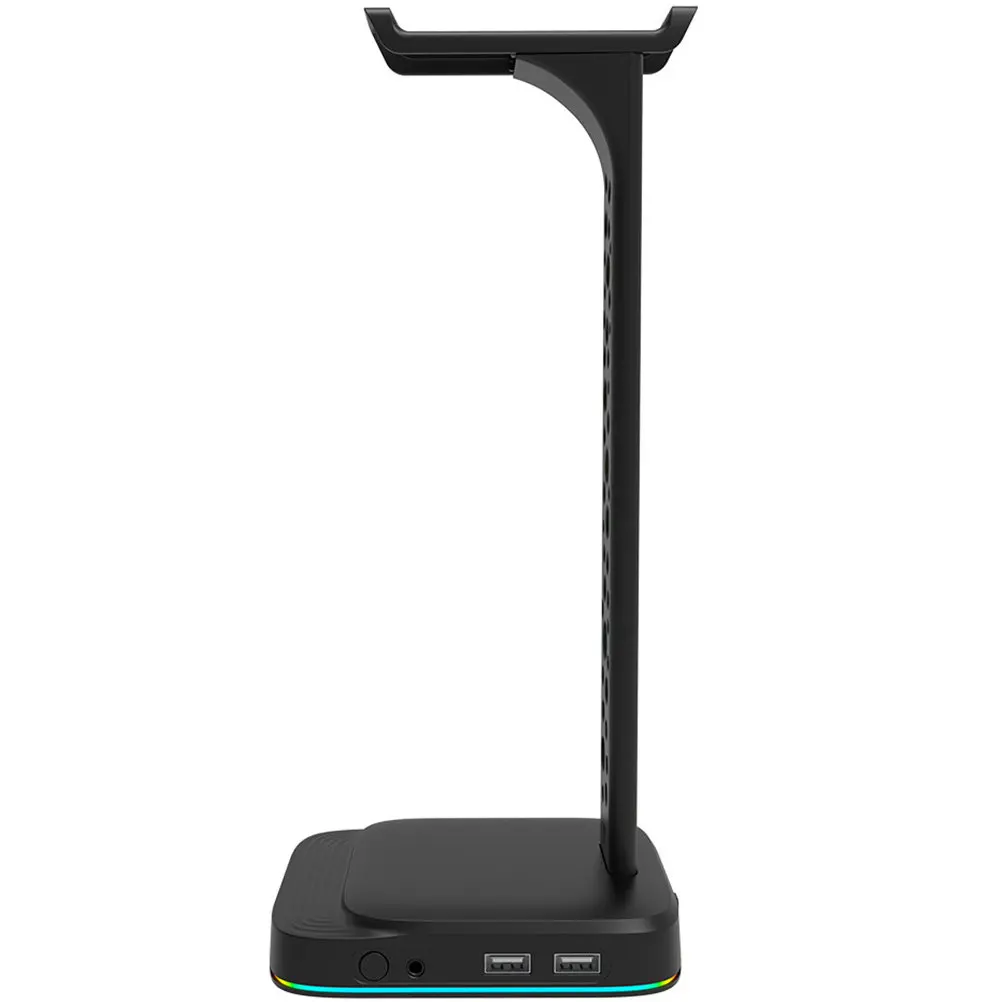 

Подставка для наушников с RGB-подсветкой и USB-зарядкой, устойчивый держатель для гарнитуры для стола, офиса, дома, игровой комнаты, аксессуары