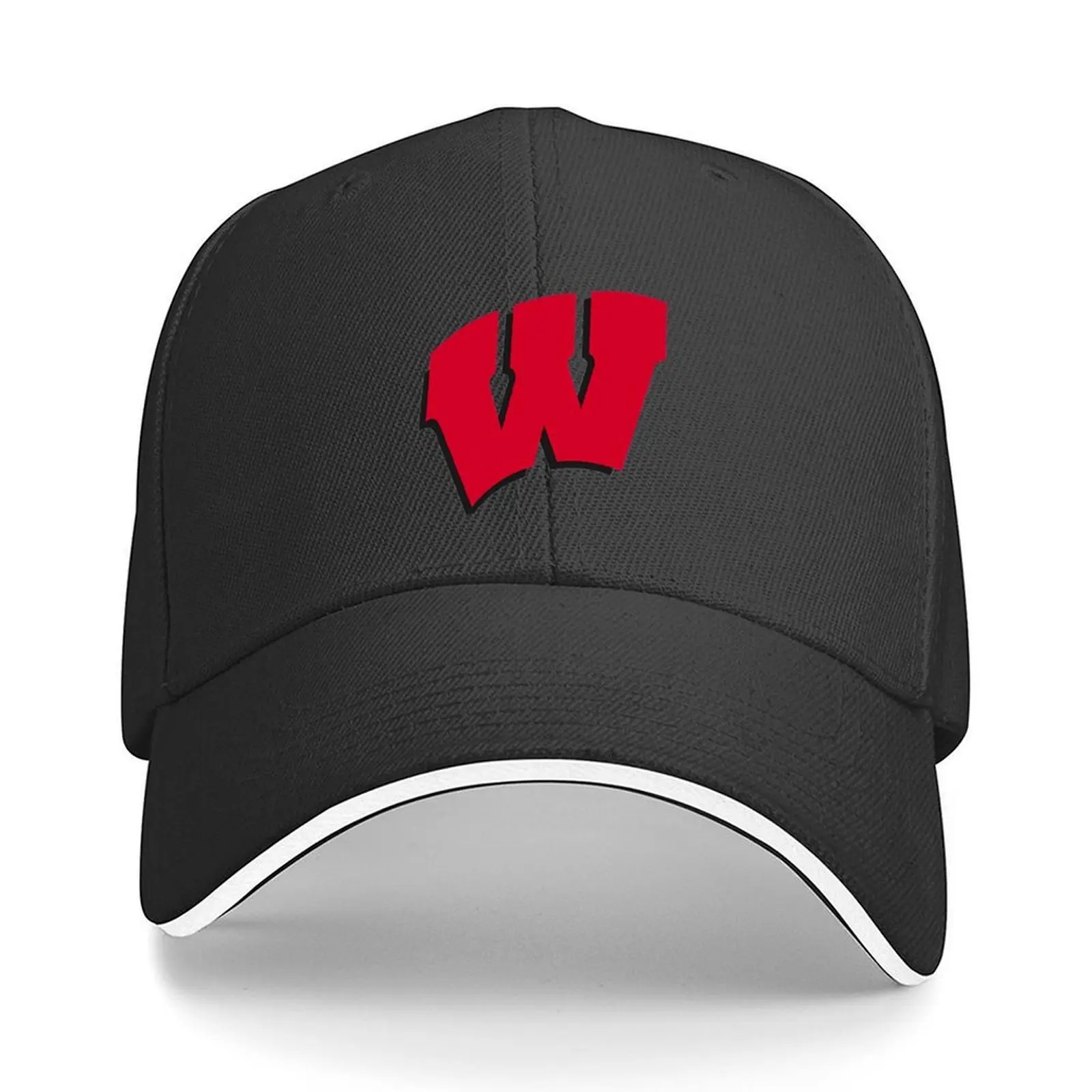 

University of Wisconsin Baseball Cap fishing hat custom Hat Christmas Hat funny Mens Tennis Women's