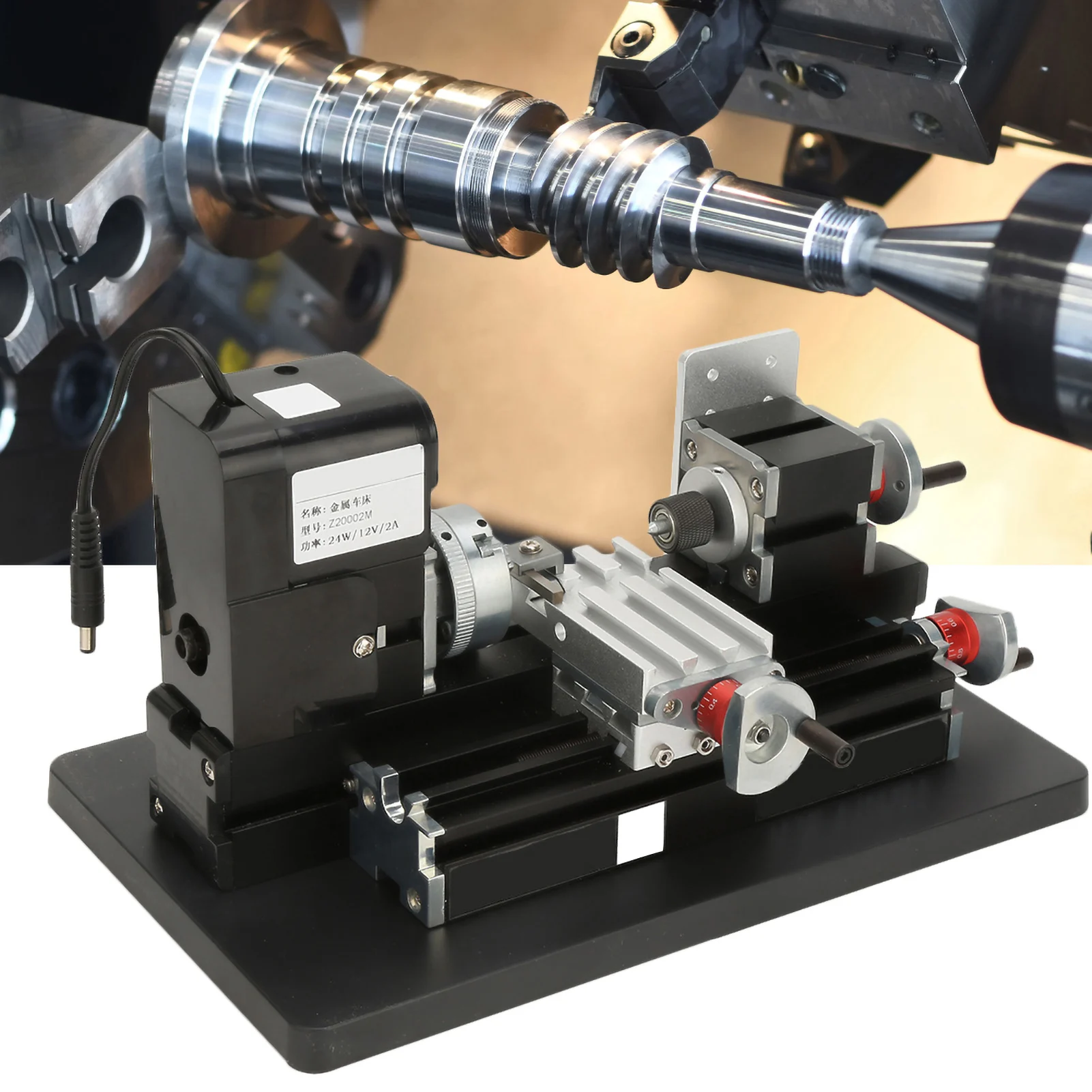 

Мини-токарный станок 24 Вт, мини-токарный станок по металлу, двигатель 20000 об/мин для мягкого металла, пластика, акрила, мини-токарный станок, мини-токарный станок по металлу