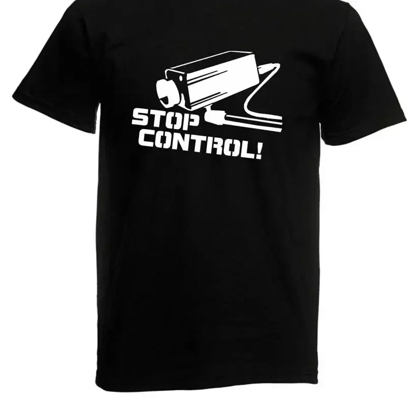 Mens Stop Control T Shirt Size Up To 5XL