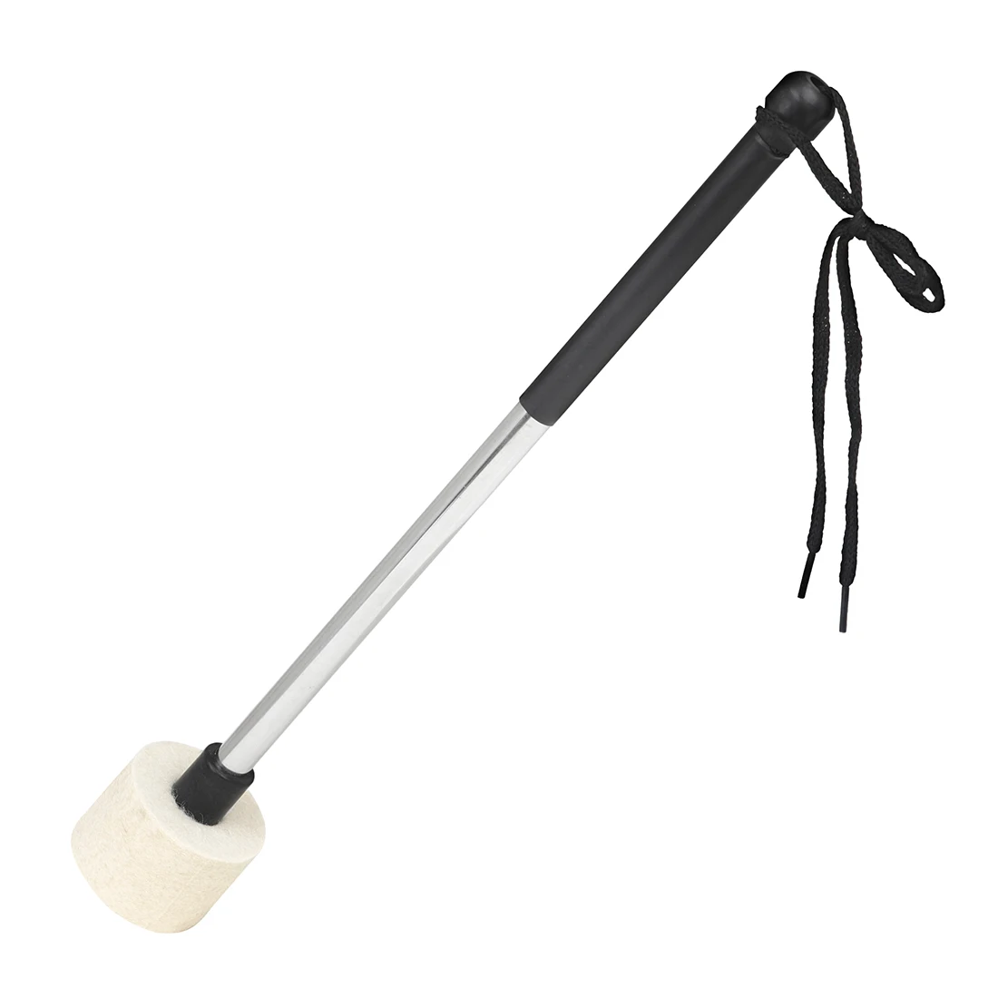 Army Drum Hammer Mallet Drum Hammer with White Headed Black Handle  Percussion Accessories Accessories Cotton Felt Hammer Head