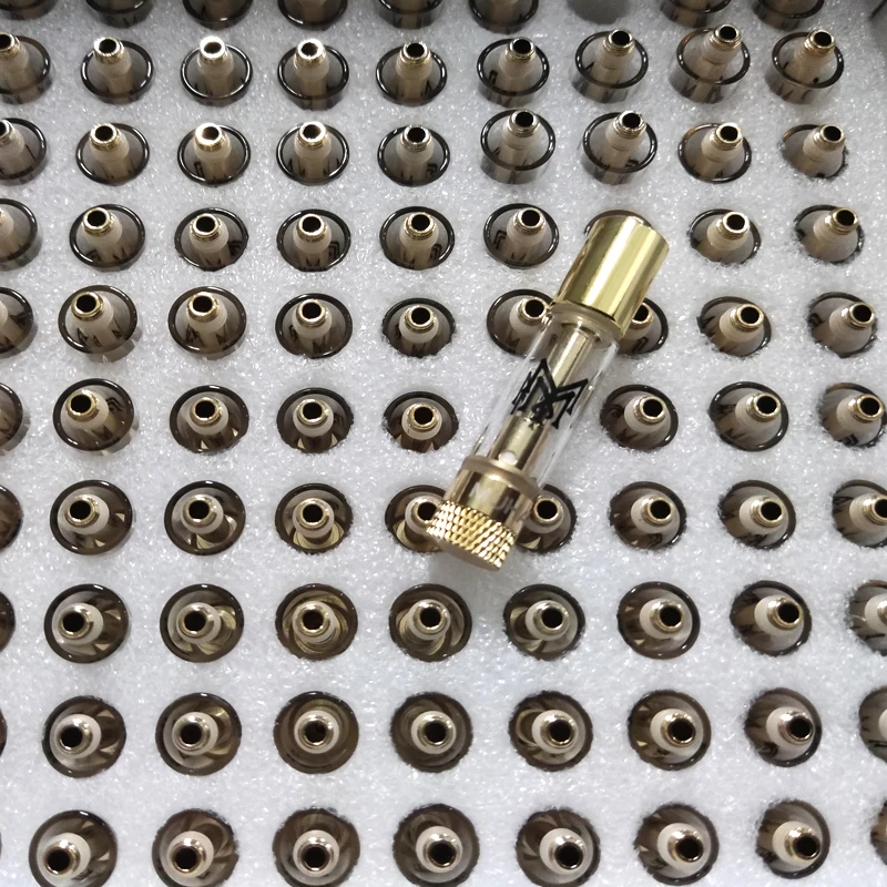 10-50 unidades de Cartuchos Vazios Muha Meds para Vape 0.8ml/1.0ml com Bobina de Cerâmica e Atomizadores de Rosca 510 para Cigarro Eletrônico com Bateria de Pré-aquecimento
