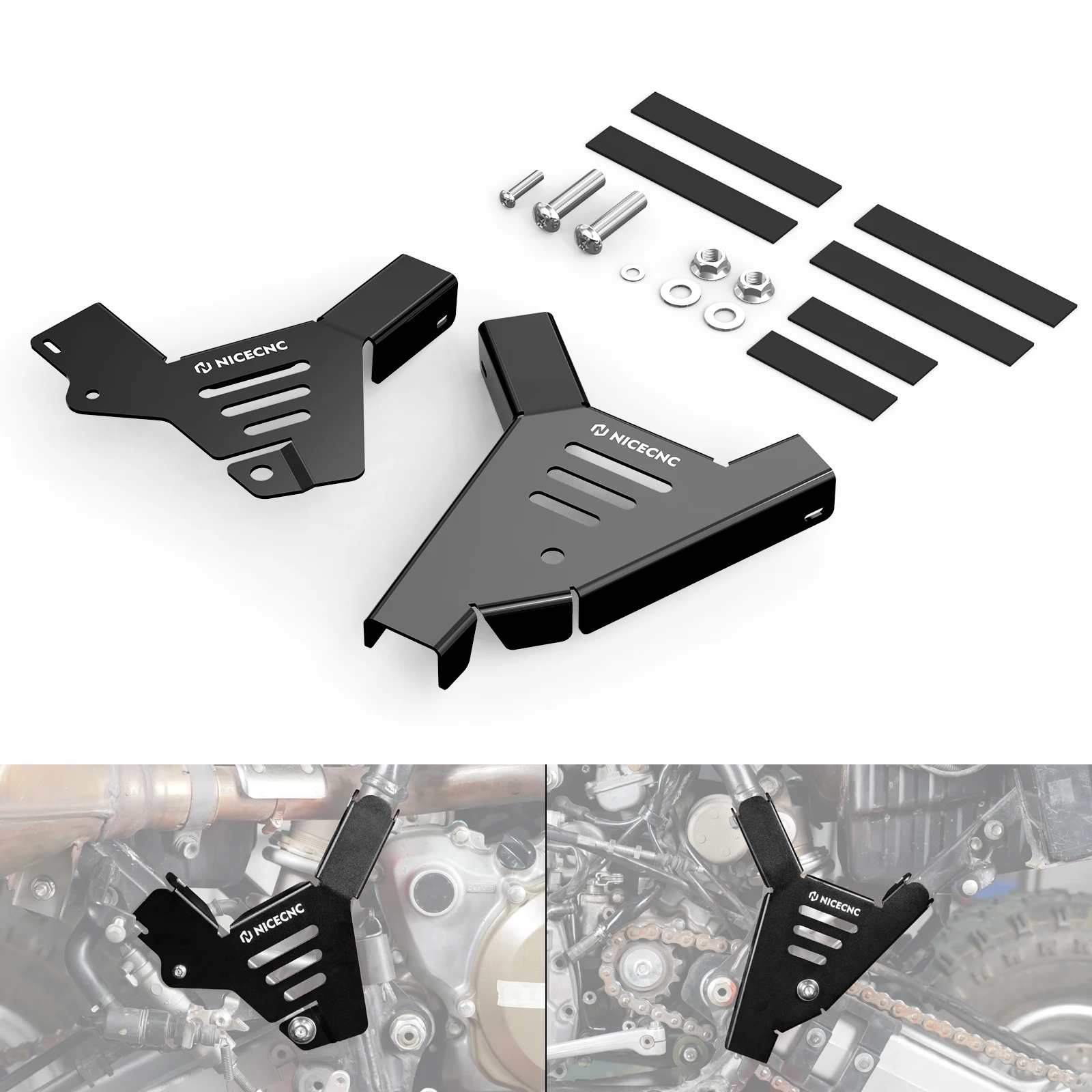 

For Honda TRX450R Kick Start TRX450ER Electric Start 2006-2009 Frame Guards Cover 50100-HP1-601ZB Aluminum ATV Protector Parts