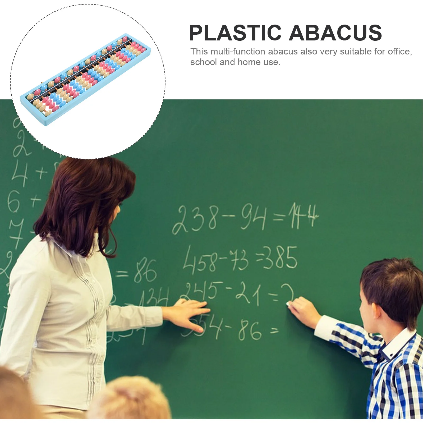 

Children's Abacus Math Kids Tools Students Calculating Vintage Chinese for Bead