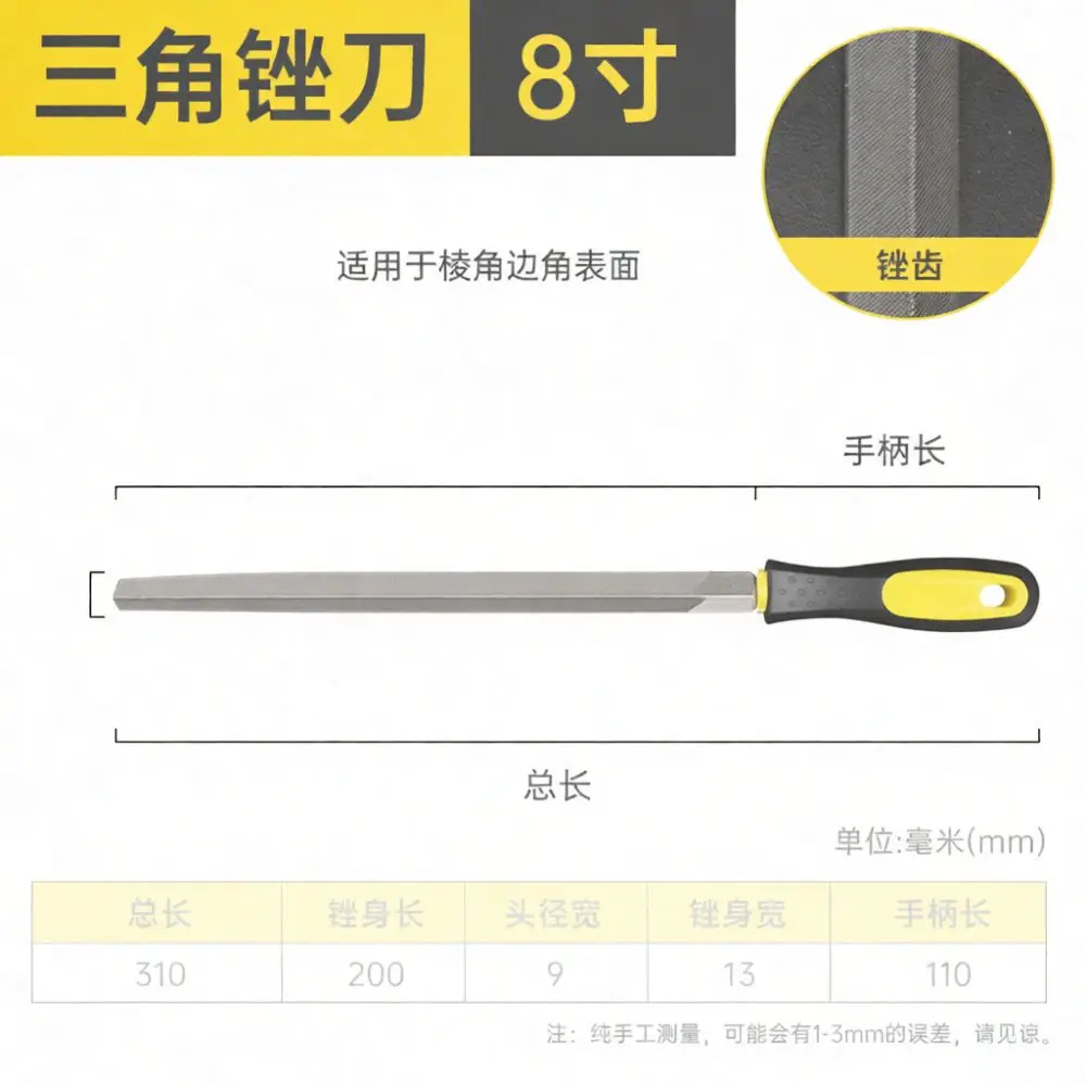 Half Round Flat Round Square Triangle Rasp Set Manual Grinding Tool For Wood Metal Crafts Deburring Shaping Professional Kit