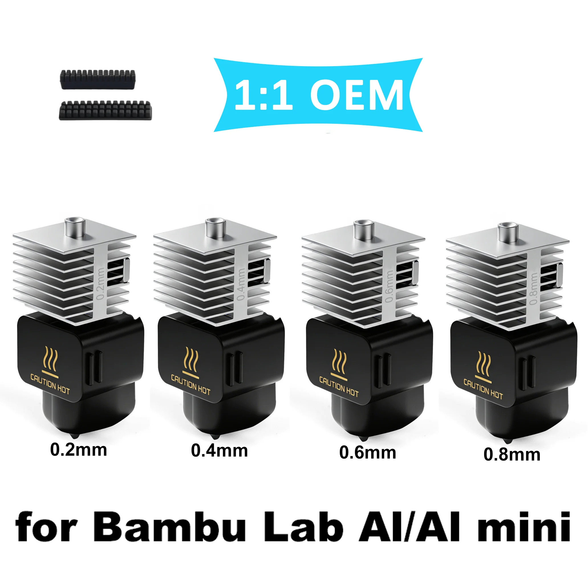 High-Precision All-in-one Hotend Kit For Bambu Lab A1 A1mini Hardened Steel Integrated Nozzle Same As Original High Quality00000