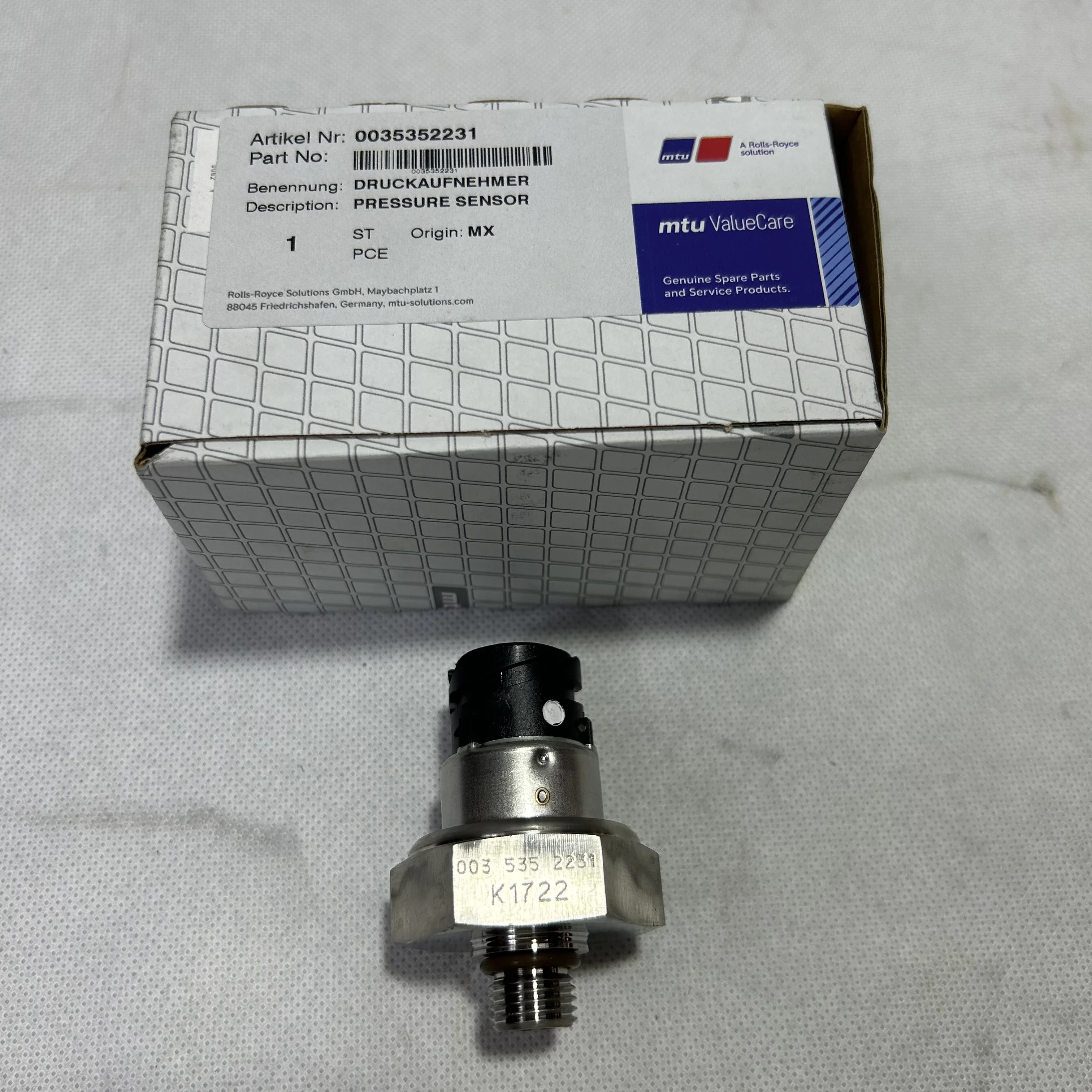 

Genuine Brand New 0035352231 di esel Engine Sensor Construction Machinery Parts for MTU 4000