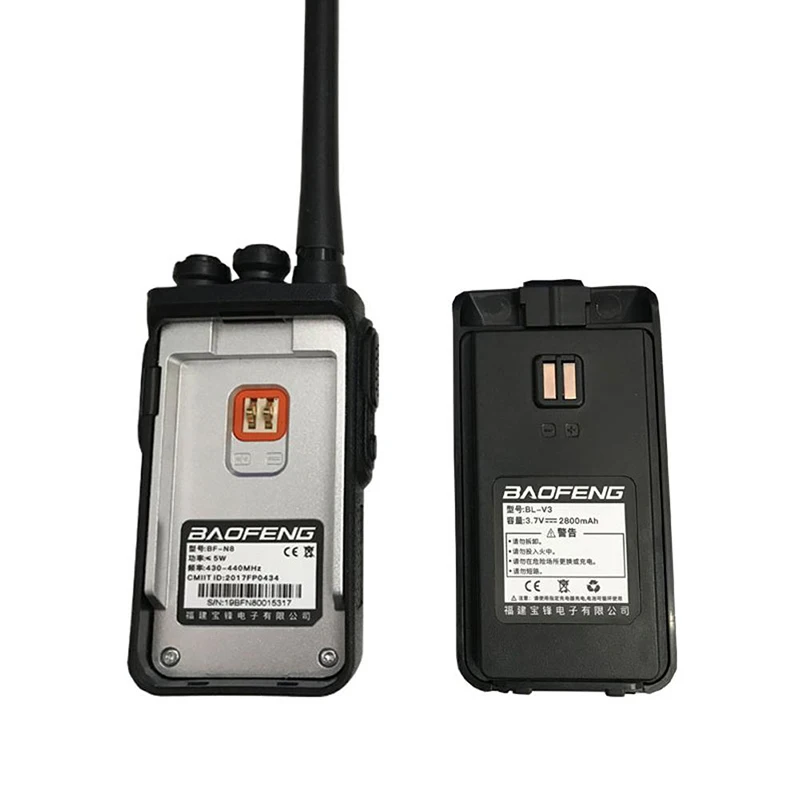 (2PCS) BAOFENG Walkie-talkieHotel Construction Site Outdoor Occasions  Communicator HF Transceiver Amateur Handy Transceiver