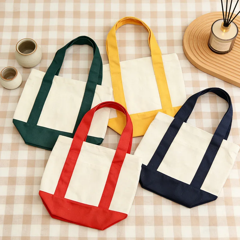 

Canvas Tote Bag Large Capacity Reusable Shopping Pouch Durable Eco Bag Casual Shoulder Bag for Outdoor Picnic Beach Daily Use