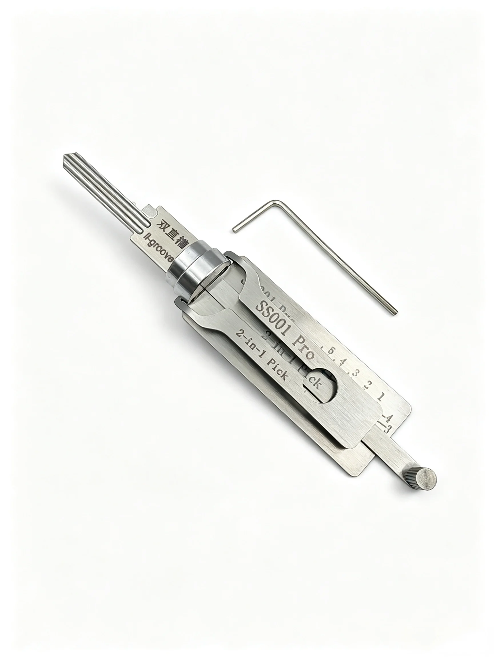 SS001 SS002  2-in-1 Precision Hook Lock Pick, Door Lock Pick & Unlocking Tool Set