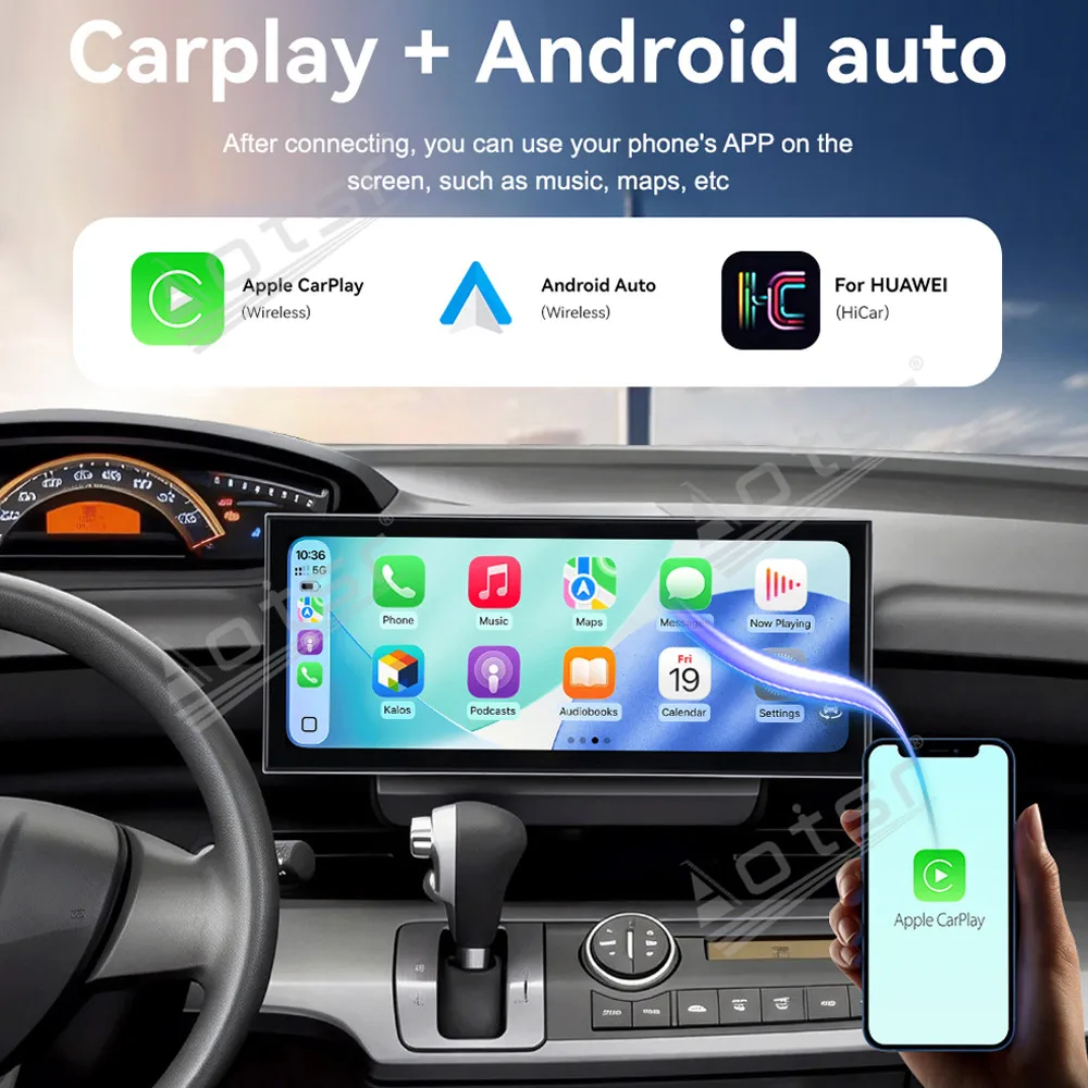 CarPlay 15.8’’ Android 15For Honda Freed   2008-2013 Car gadgets Car GPS  Carmedia Navigation HD Screen Multimedia Player Head