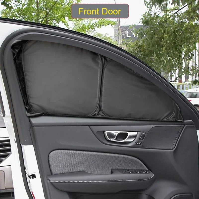 Car Black Window Privacy Sunshade Auto Anti-UV Heat Insulation Protect Cover Interior Accessory For VOLVO S60 2019-Present