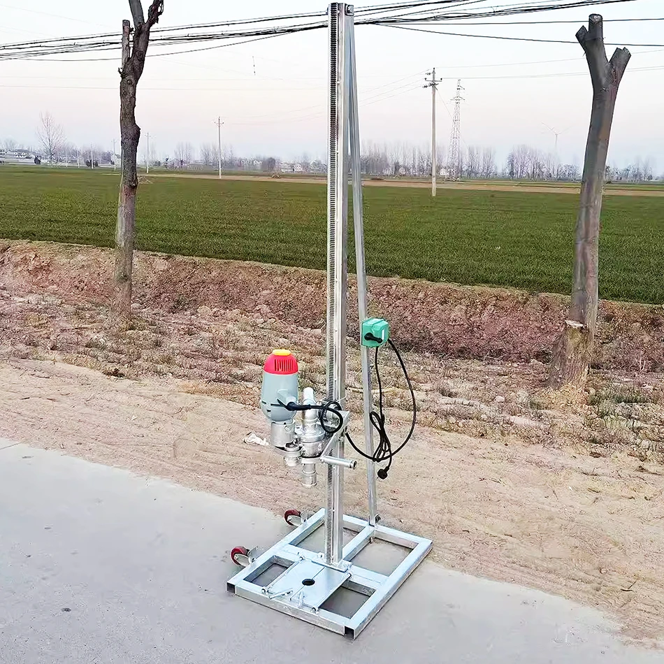 Rural water supply 60m 100m portable handheld vertical shallow trailer water well drilling rig