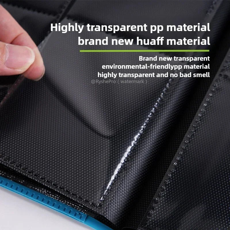 Buste per carte Raccoglitore per carte con 9 tasche Album per carte collezionabili Raccoglitore per display Supporto per tasca laterale a 360° per libro di carte da gioco TCG MTG