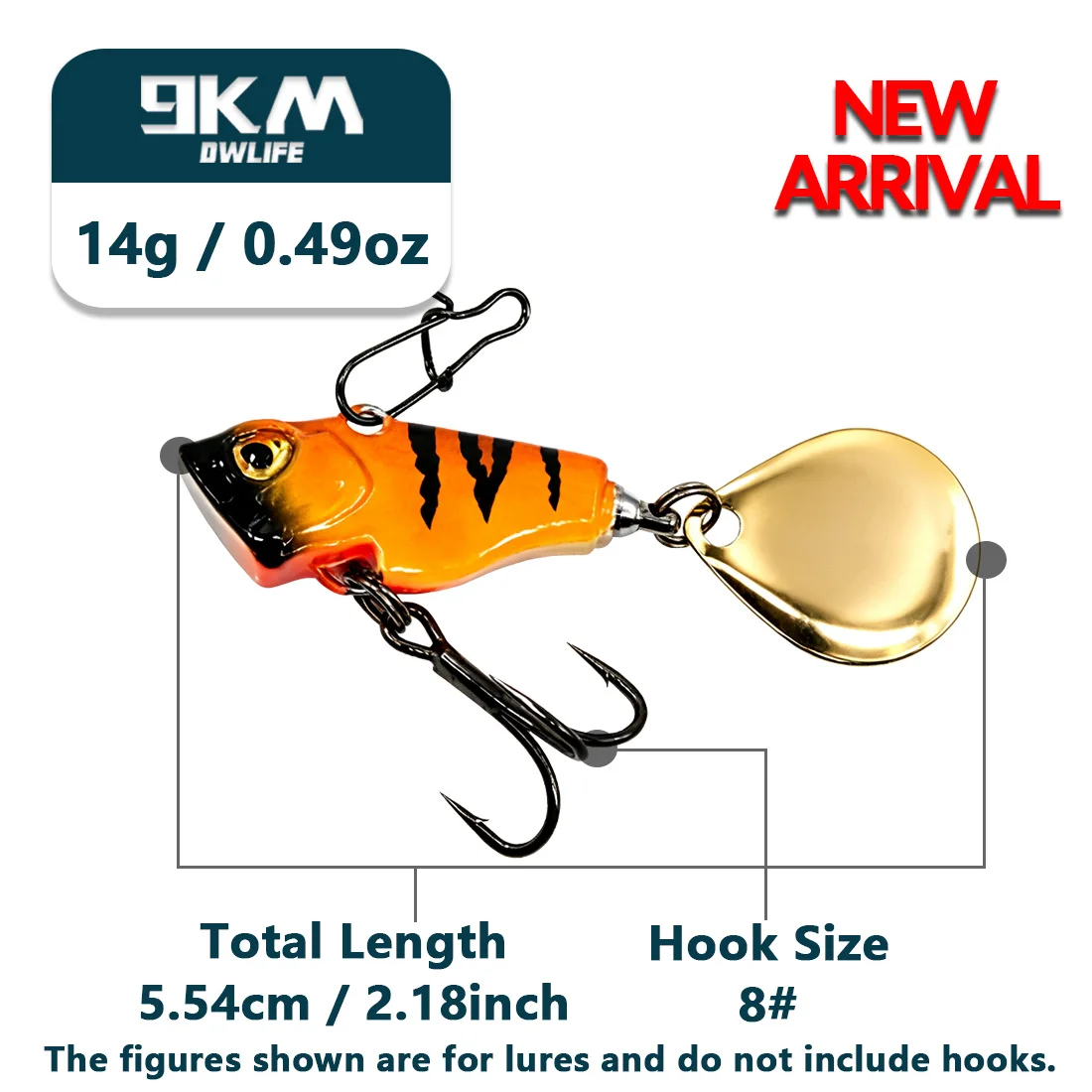 VIB Angelköder, Schwanzspinnköder, Crankbait-Köder 7~21g, Angellöffel-Köder, Blattköder, sinkende Köder, Bass-Angeljigs, Angelköder-Zubehör