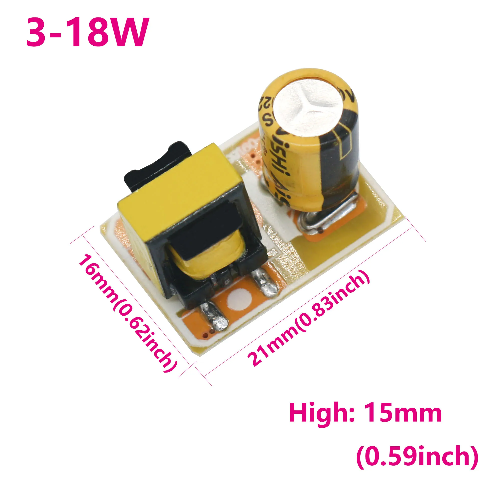 LED Driver 3-18W 115mA and 130mA Power Supply Constant Current DC30-160V Lighting Transformers For Fluorescent Tube T5 T8T 10