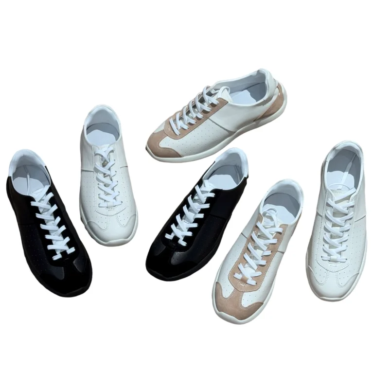 

Универсальные повседневные мягкие немецкие тренировочные кроссовки из воловьей кожи High Street, модные и красивые мужские прочные повседневные кроссовки — идеальный AG99