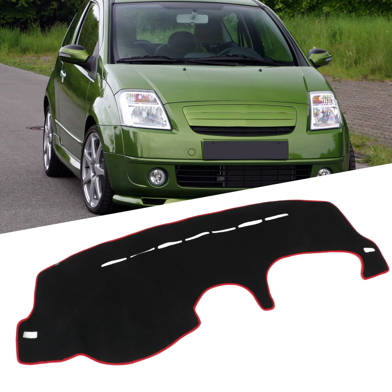 Dashboard Cover Pad For Citroen C2 2003-2009 LHD Sunshade Protector Anti-UV Dash Mat Sun-shading Non-slip Car Accessories