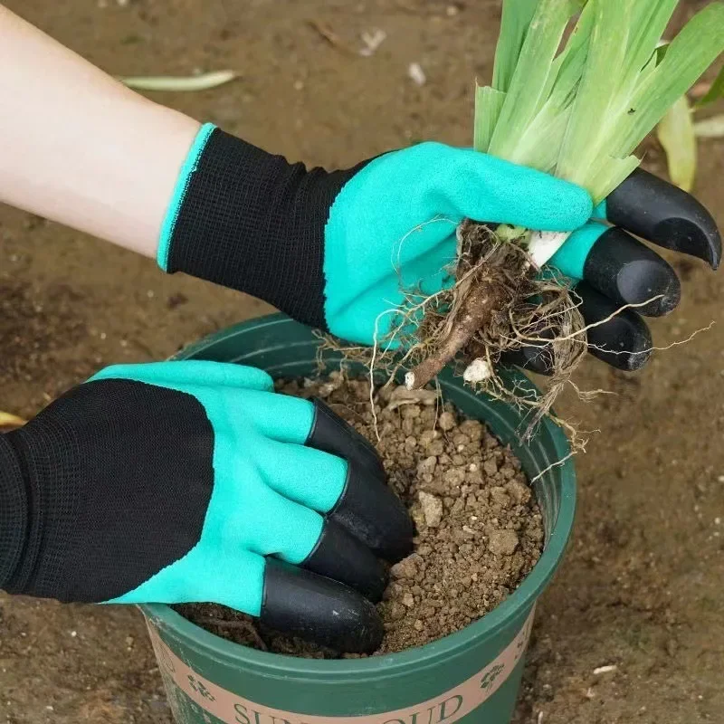 Imagem -04 - Luvas de Jardinagem com Garras Luvas de Escavação Antiderrapantes Luvas de Trabalho Resistentes ao Desgaste Plantio de Flores Equipamentos de Proteção do Trabalho 10 Peças