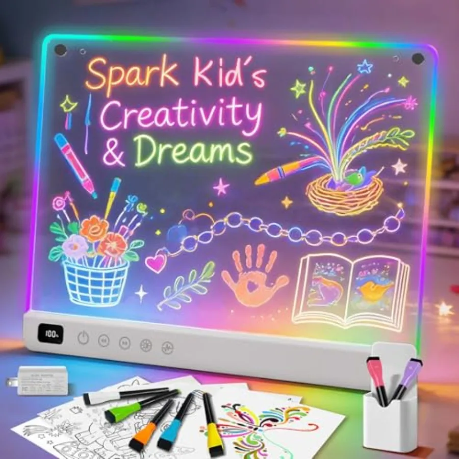 Led Drawing Board with 13 Light Effects 16