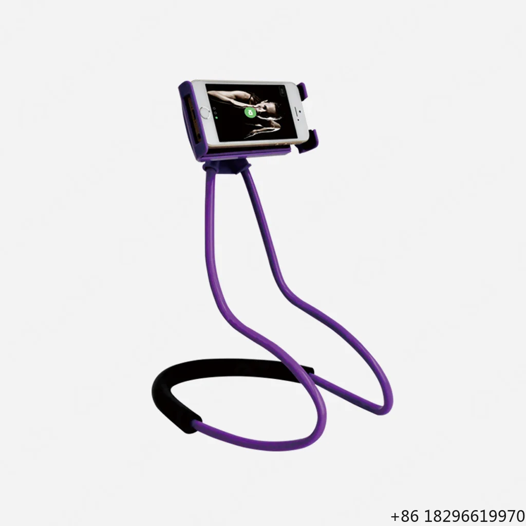 Portable Lazy Neck Phone Holder Stand Flexible Smart Phone Support Bracket for Desk Bed Outdoor Use