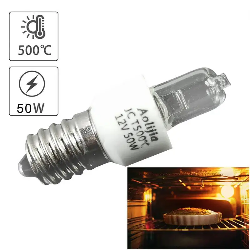 Oven Light Bulb High Temperature Resistant Bulb Steamer Light Microwave Oven Lamp 50W 500 Degree Resistant Microwave Light Bulb