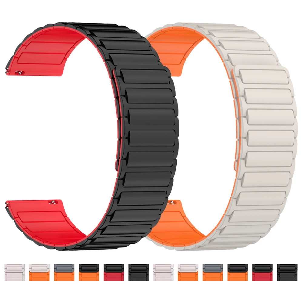 22mm Magnetische Armband Für Garmin Forerunner 265 255M 570 47mm Silikon Armband Für Garmin Venu 3 2 Vivoactive 4 Armbänder Correa