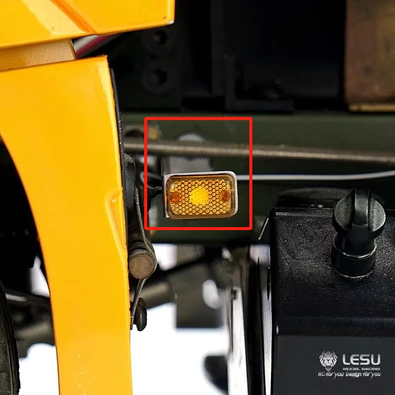 LESU 1/14 tractor truck dump truck universal side width indicator light warning light LED light S-1256