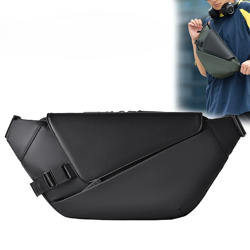 New Model Business Men's Crossbody Bag - Large Capacity Outdoor Chest Bag - Multi-functional Waterproof Single Shoulder Bag