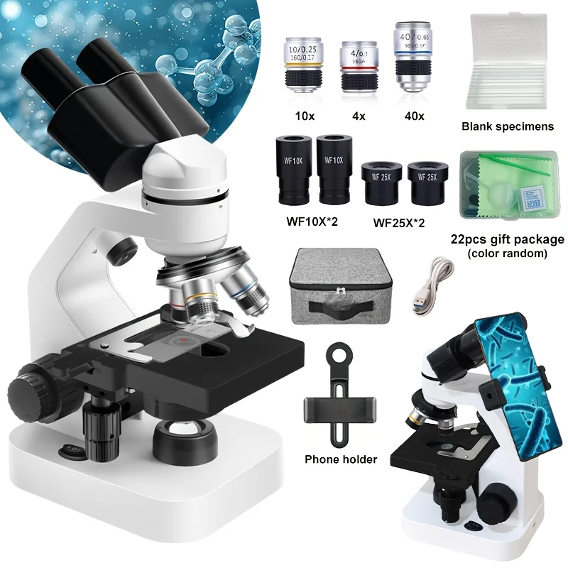 Microscope Compound 40X - Biyolojik Laboratuvar ve Bilim Eğitimi için