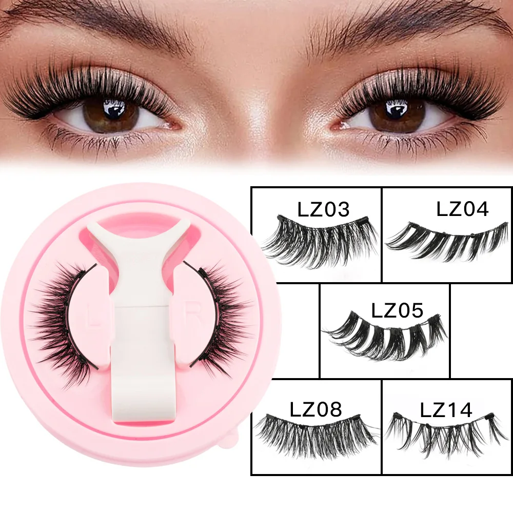 XIHoGalore Natural 3D Mink Magnetic Eyelashes 1Pair Glue Free Reusable 2025 New Kit For Sensitive Eyes Friendly Magnet