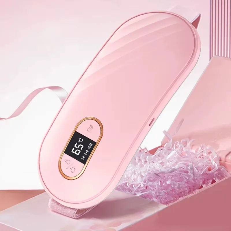 New Rechargeable Cordless Smart Heating Waist Belt 9‑Speed Vibration Warm Uterus Pad For Waist Discomfort Relief Household Use